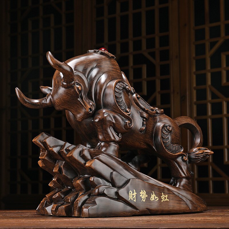 招财风水水牛摆件华尔街办公室老板装饰品牛年公司装饰摆件