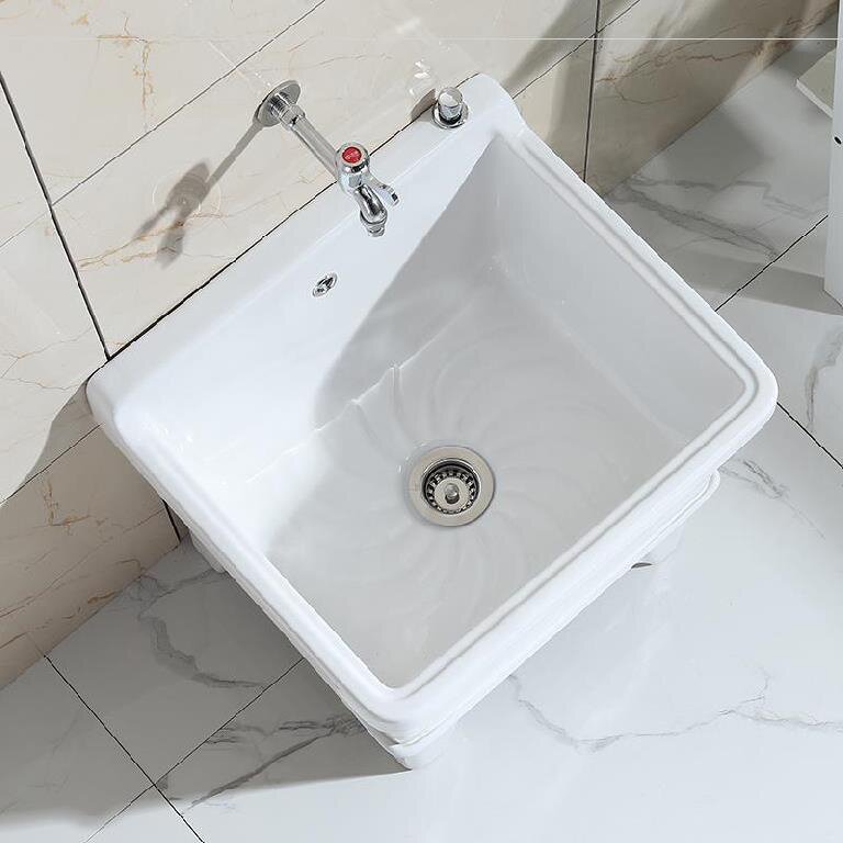 拖布池组合式过滤水池小号高脚商用商铺下水两用拖把池