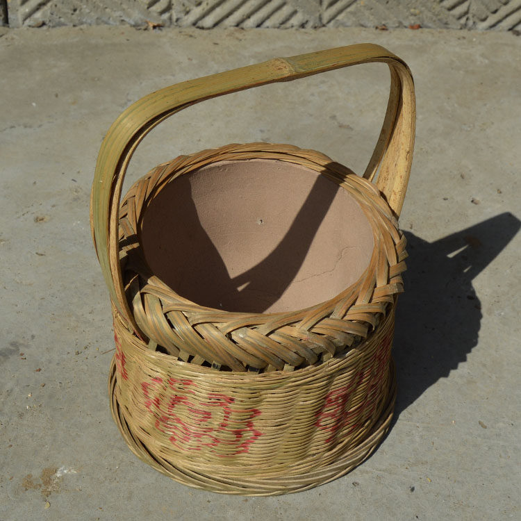 湘西传统中式烘笼竹编手提火笼取暖器暖手手宝竹编