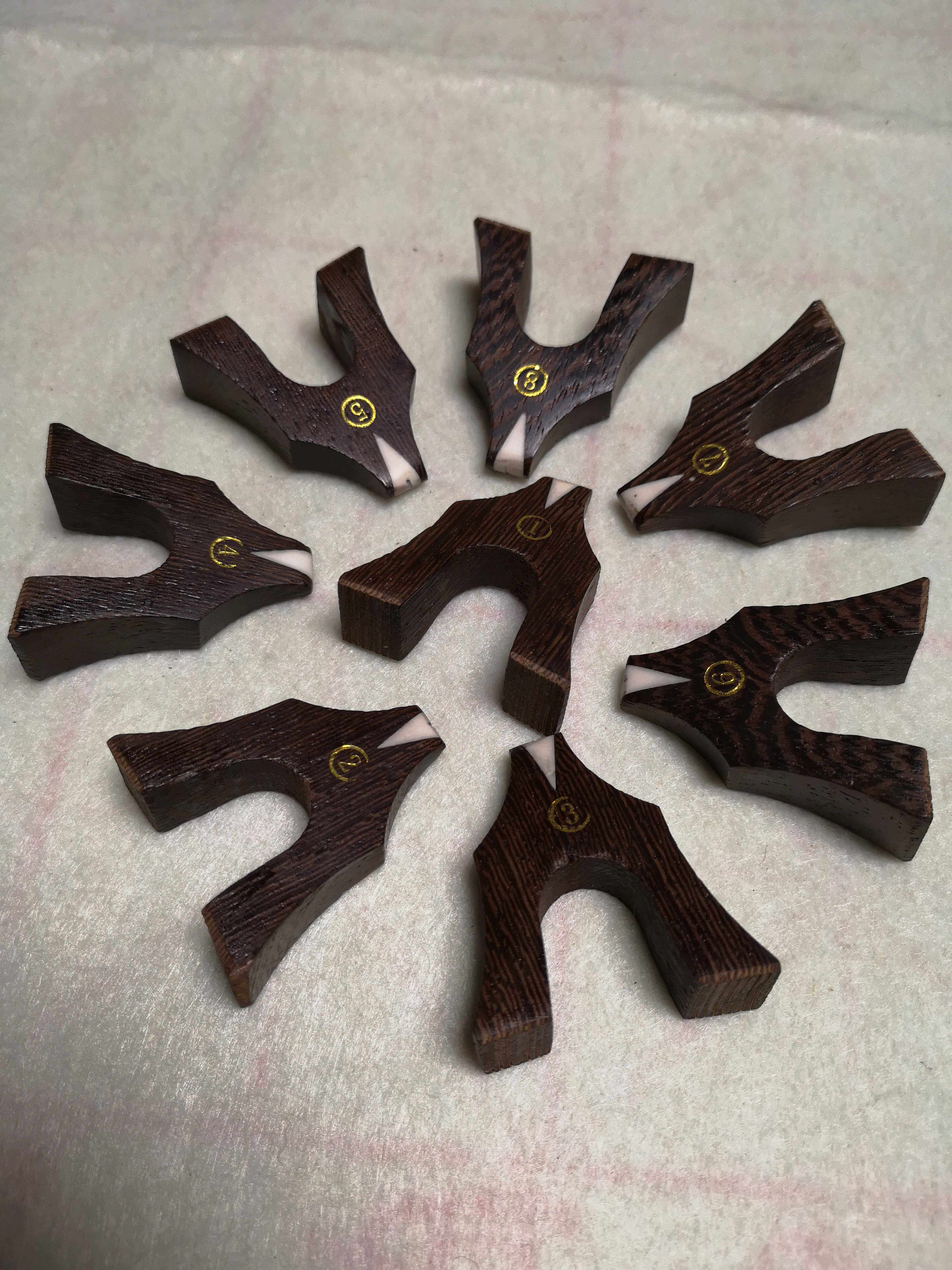 新品码子防滑金字烫金通用雁柱琴码号码12i1琴码