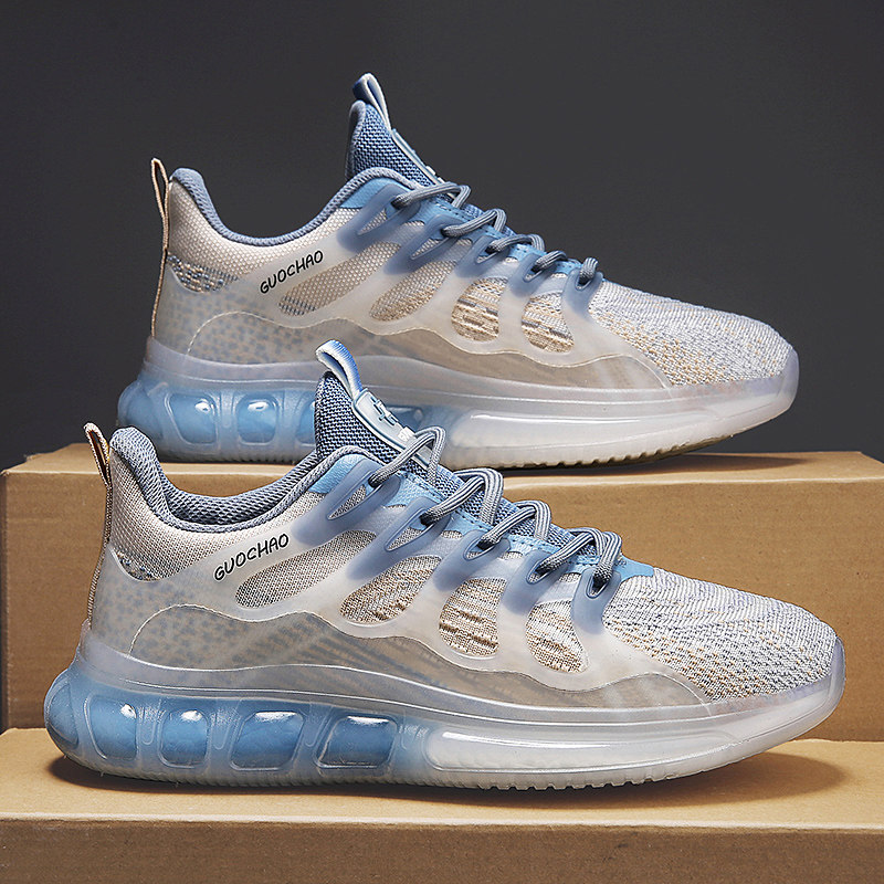 官方安踏秋季莆田椰子男鞋透气飞织运动跑步鞋休闲网鞋爆米花潮鞋