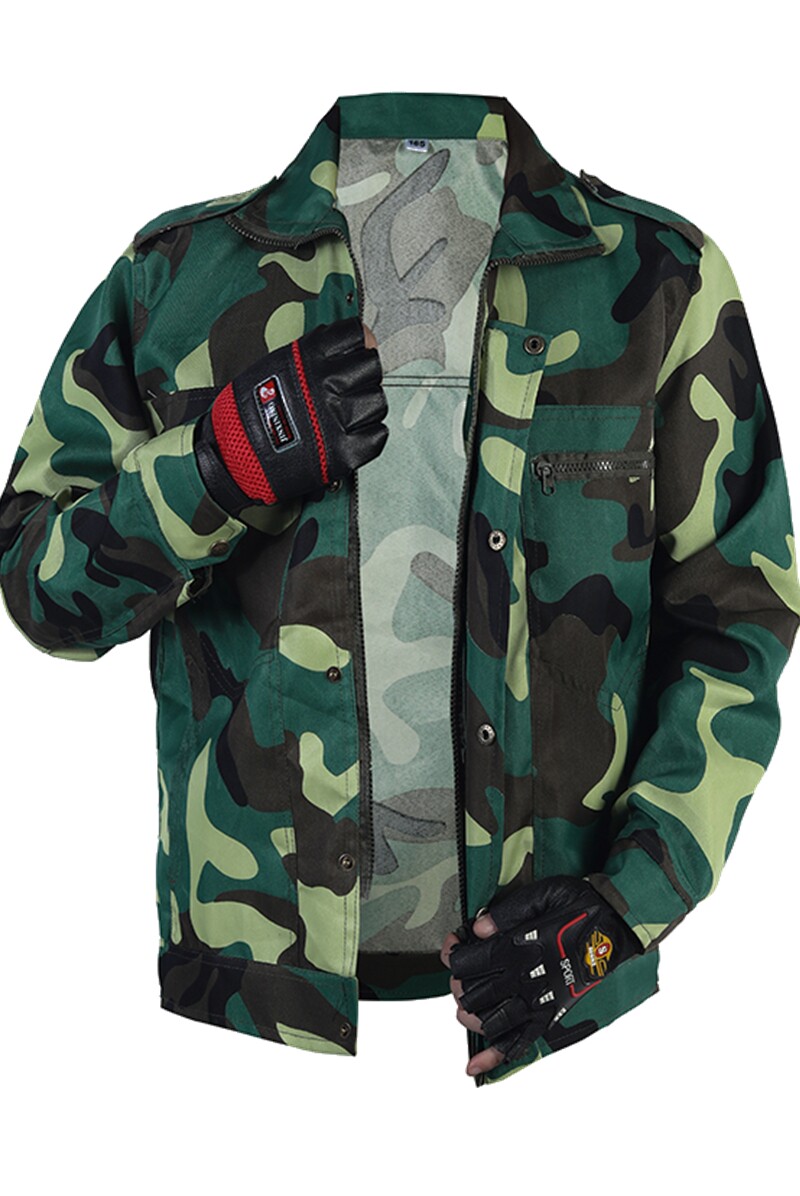 春秋长袖外套迷彩服单件套装上衣裤子男女上班工装制服