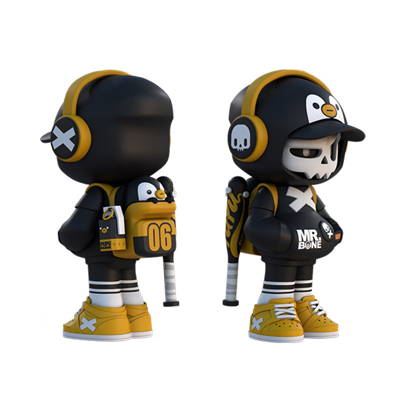 模言工社mrbone骨头先生盲盒腾讯联名手办摆件男生正版潮玩2021
