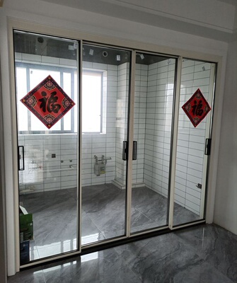 极窄边框玻璃推拉门厨房客厅阳台现代简约铝合金移门