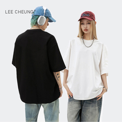 LEE CHEUNG联名款潮牌原创设计师无性别风重磅短袖T恤男女情侣款价格比较