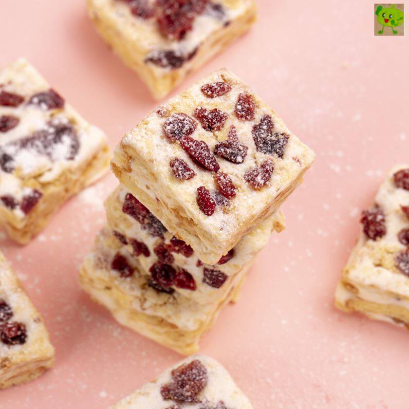 巧遇心雪花酥手工牛轧糖蔓越莓雪花酥饼干女生吃货零食网红甜品点