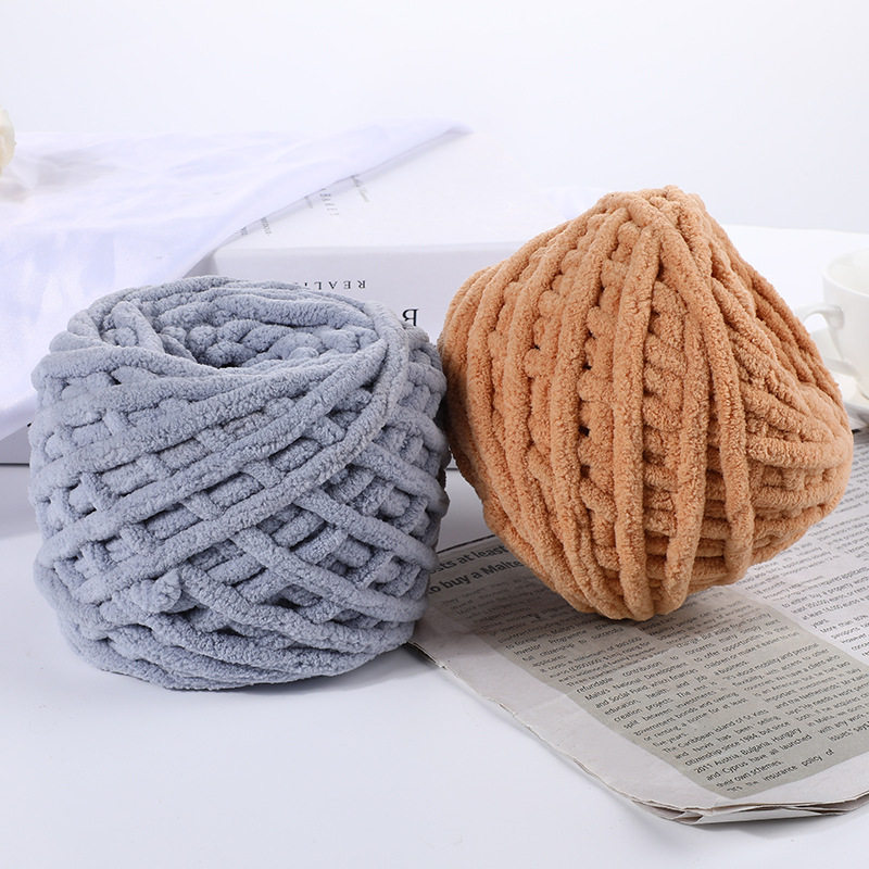 冰条拖鞋钩针线团围巾毛线团编织diy手工冬季毛线