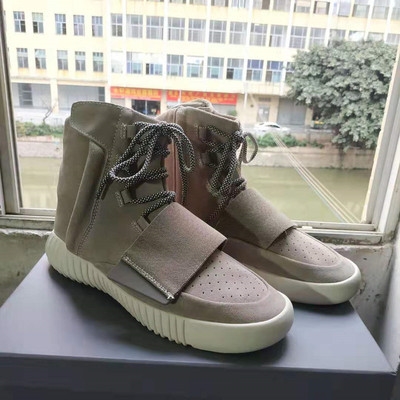 春季侃爷yeezy椰子高帮男鞋真皮夜光老爹大码高帮鞋