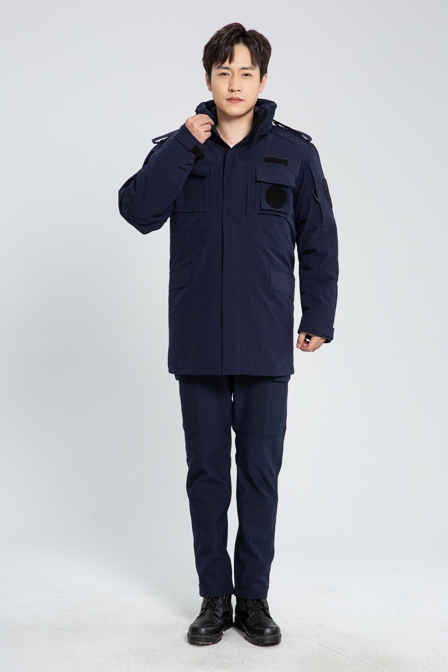 公发新款特勤速干作训大衣冬季训练保安警示运动护具