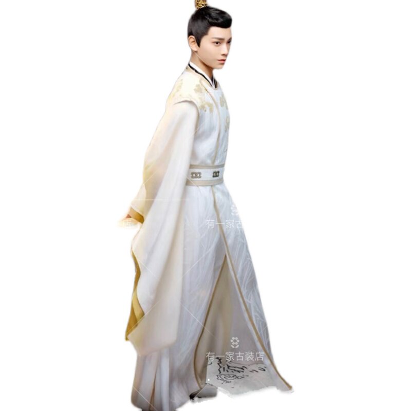 传闻古装汉服剑客侠客男款公子飘逸中的视同民族服装