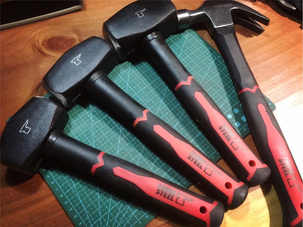 美国锻造羊角防震八锤石工工锤大锤榔头头角羊角锤