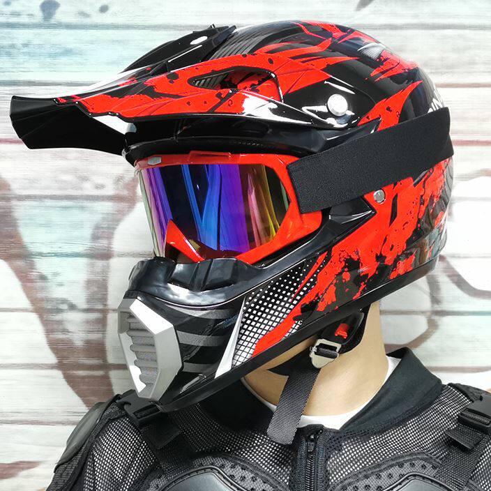 越野头盔电动车四季通用山地车林道场场地dh摩托车头盔