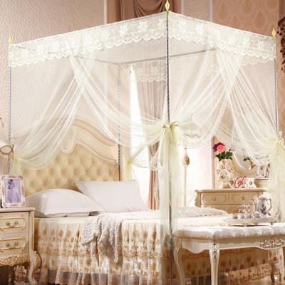 方便床大人蚊帐三开门家庭大号连体长方形横向加宽蚊帐