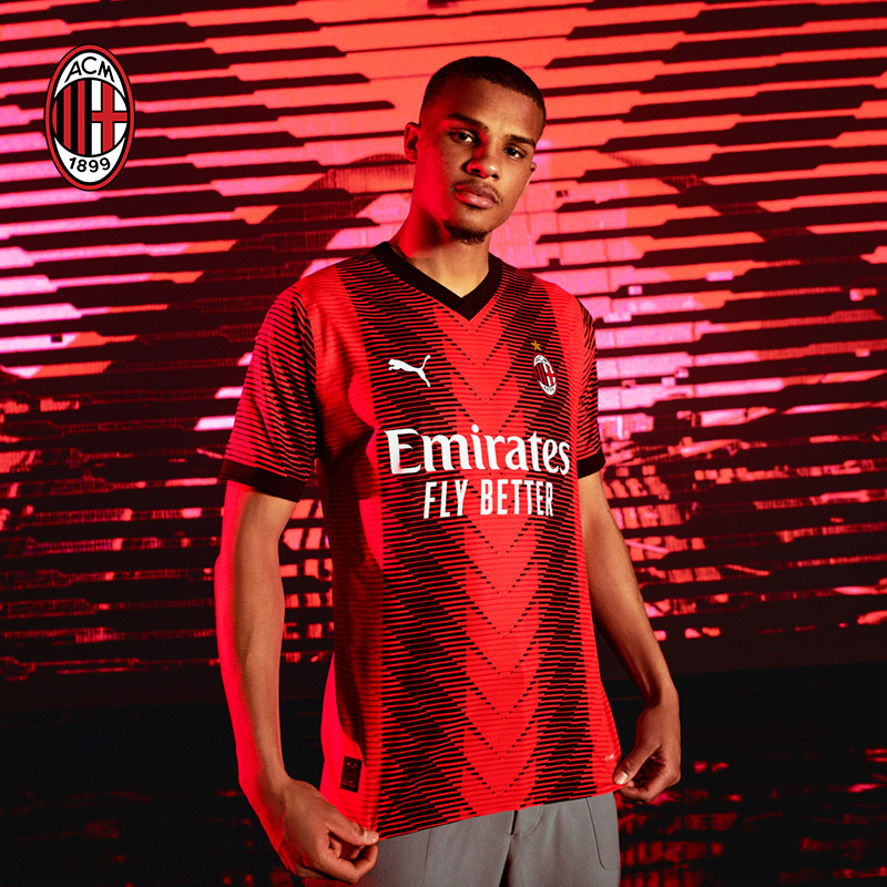 ac米兰2324赛季主场球衣球员版puma彪马球衣伊布特奥球员印号