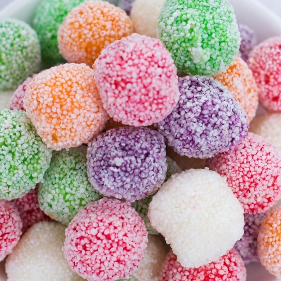 彩虹爆米花冒烟冰淇淋彩球冰糖葫芦糖果休闲零食散装膨化食品
