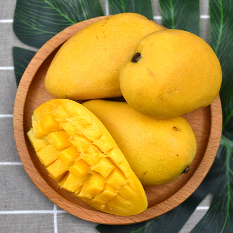 香甜多汁海南小台芒5斤礼盒装