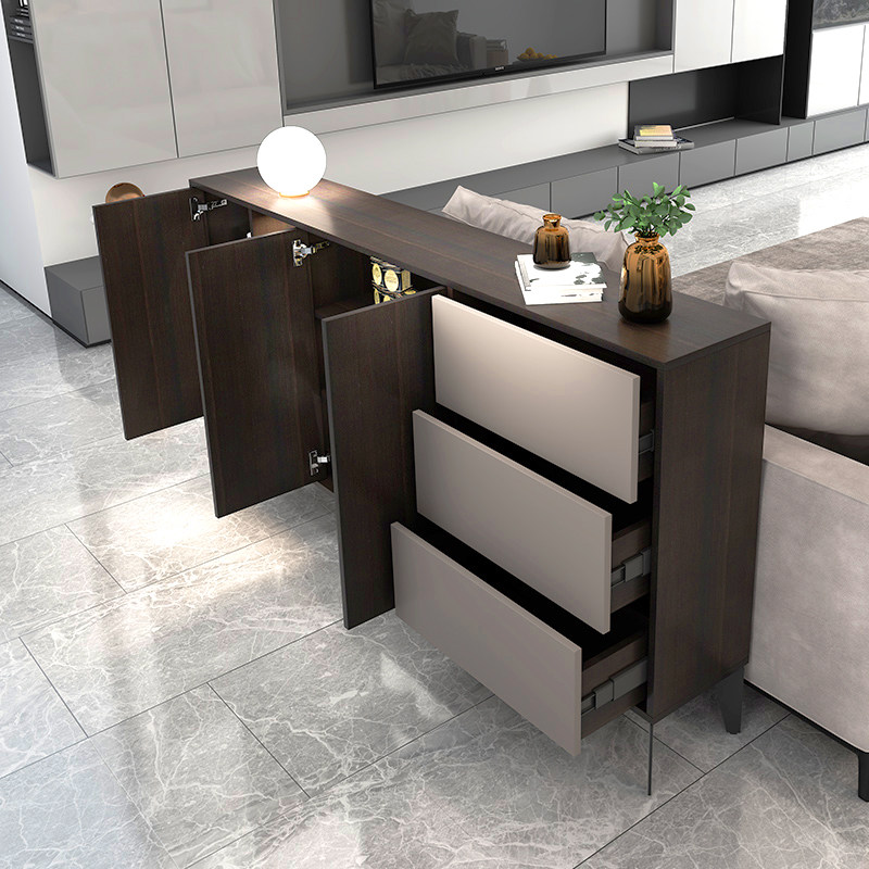 轻奢餐边柜窄型30cm超薄客厅沙发靠背隔断现代简约餐边柜