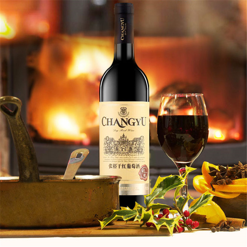 张裕红葡萄酒彩龙优选金标特选级赤霞珠红酒750ml干红静态葡萄酒