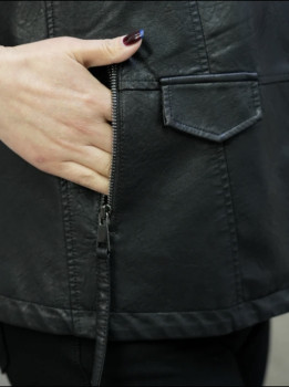 ເສື້ອກັນໜາວກະເປົ໋າກະເປົ໋າກະເປົ໋າໜັງກະເປົ໋າຂະໜາດໃຫຍ່ 2024 ພາກຮຽນ spring and autumn Korean version fashion versatile washed soft leather short motorcycle waistcoat