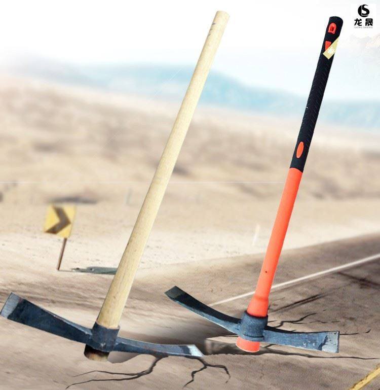 扁尖农具双头两头兵工种菜洋镐超硬冰镐锄头镐