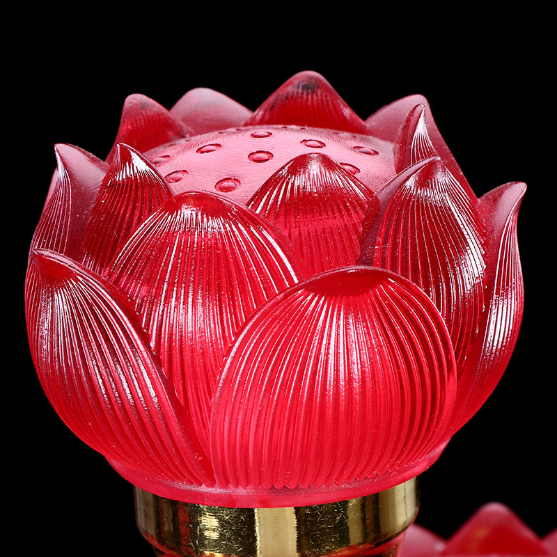纯铜琉璃led七品九品莲花灯供佛灯长明灯佛前灯荷花灯家用佛堂灯