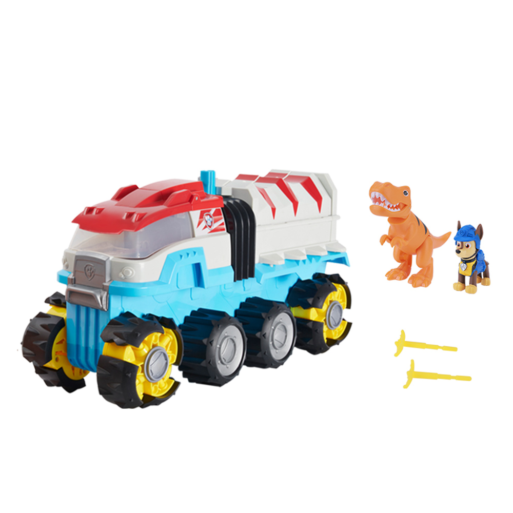 自营pawpatrol汪汪队立大功豪华恐龙巡逻车电动四驱越野惯性