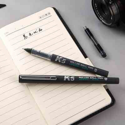 晨光文具优品系列中性笔k5速干直液式笔黑色中性笔