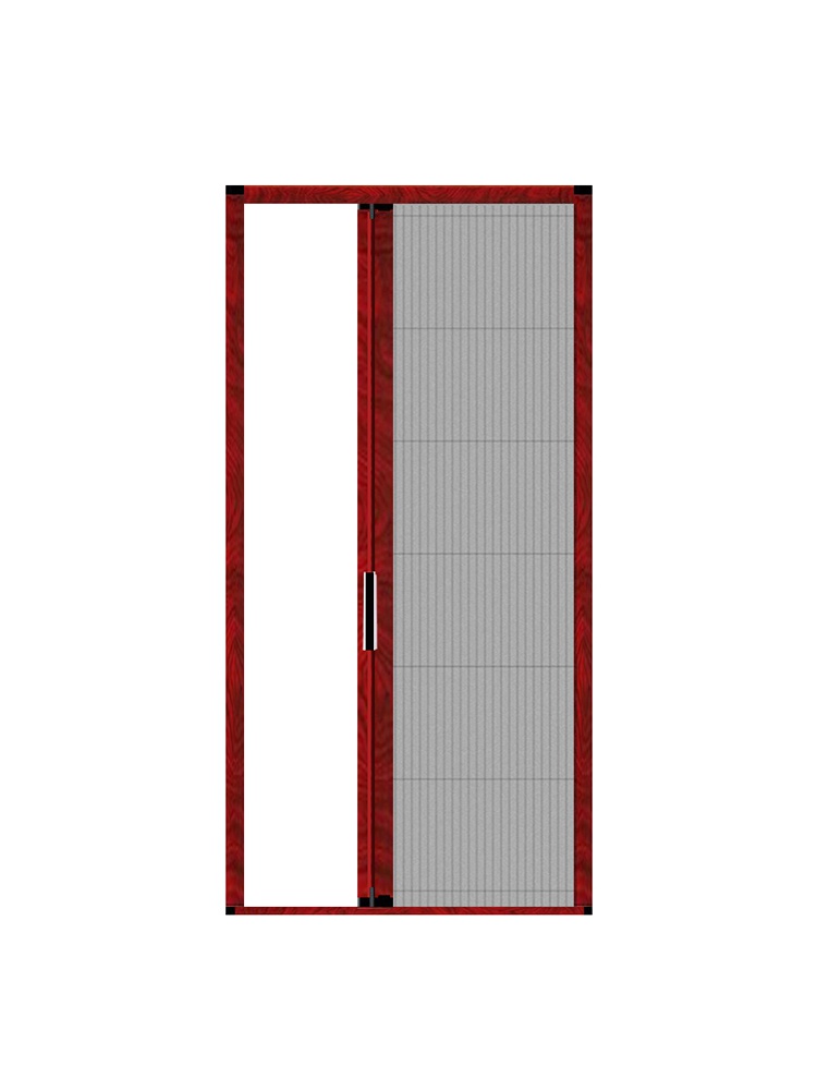 别墅大门防蚊门折叠纱门打孔进户门入户低轨纱网门纱窗