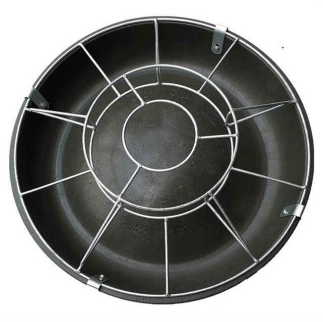 猪用圆形食盆大号猪仔盆子塑料盆补料加厚自动畜牧