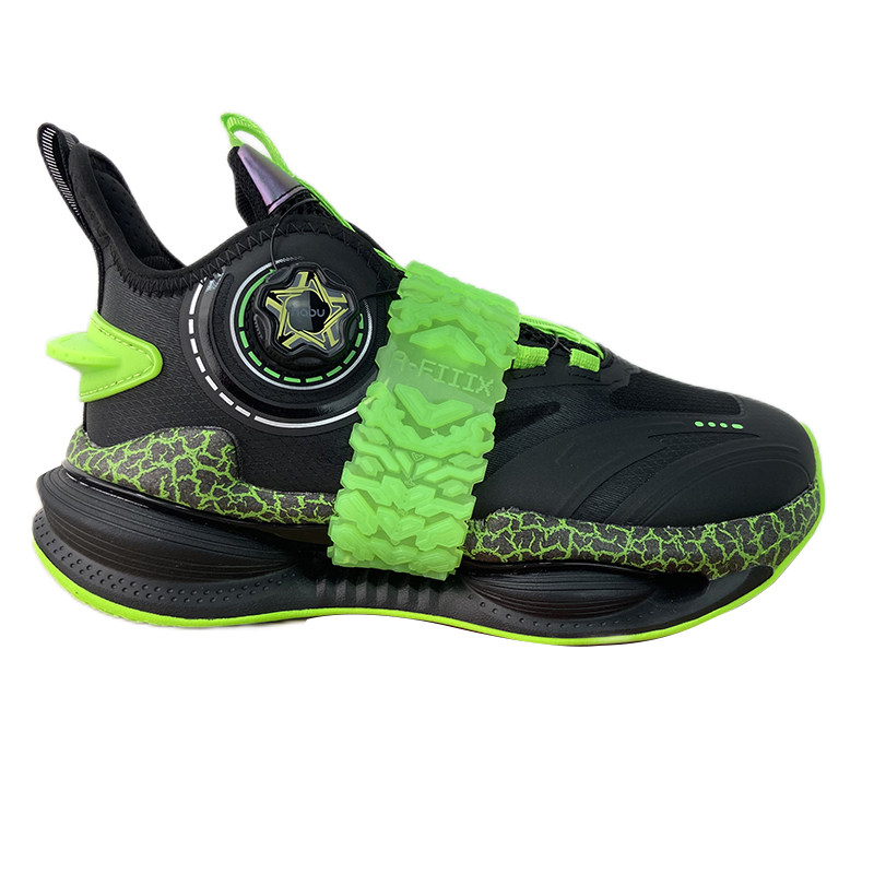 安踏御空儿童篮球球鞋男大童犟弹高耐磨纽扣运动鞋