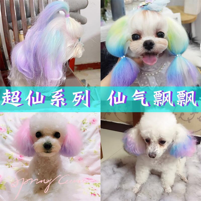 宠物染发剂狗狗毛发比熊博美染毛剂彩色去脏漂白美容剪