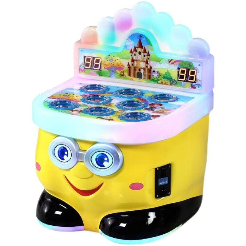 2021新款投币打地鼠机儿童电动玩具双锤游戏机可爱游艺机