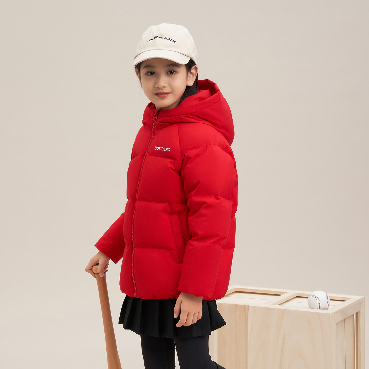 波司登儿童反季羽绒服男童女童新款中大童连帽亮羽绒服