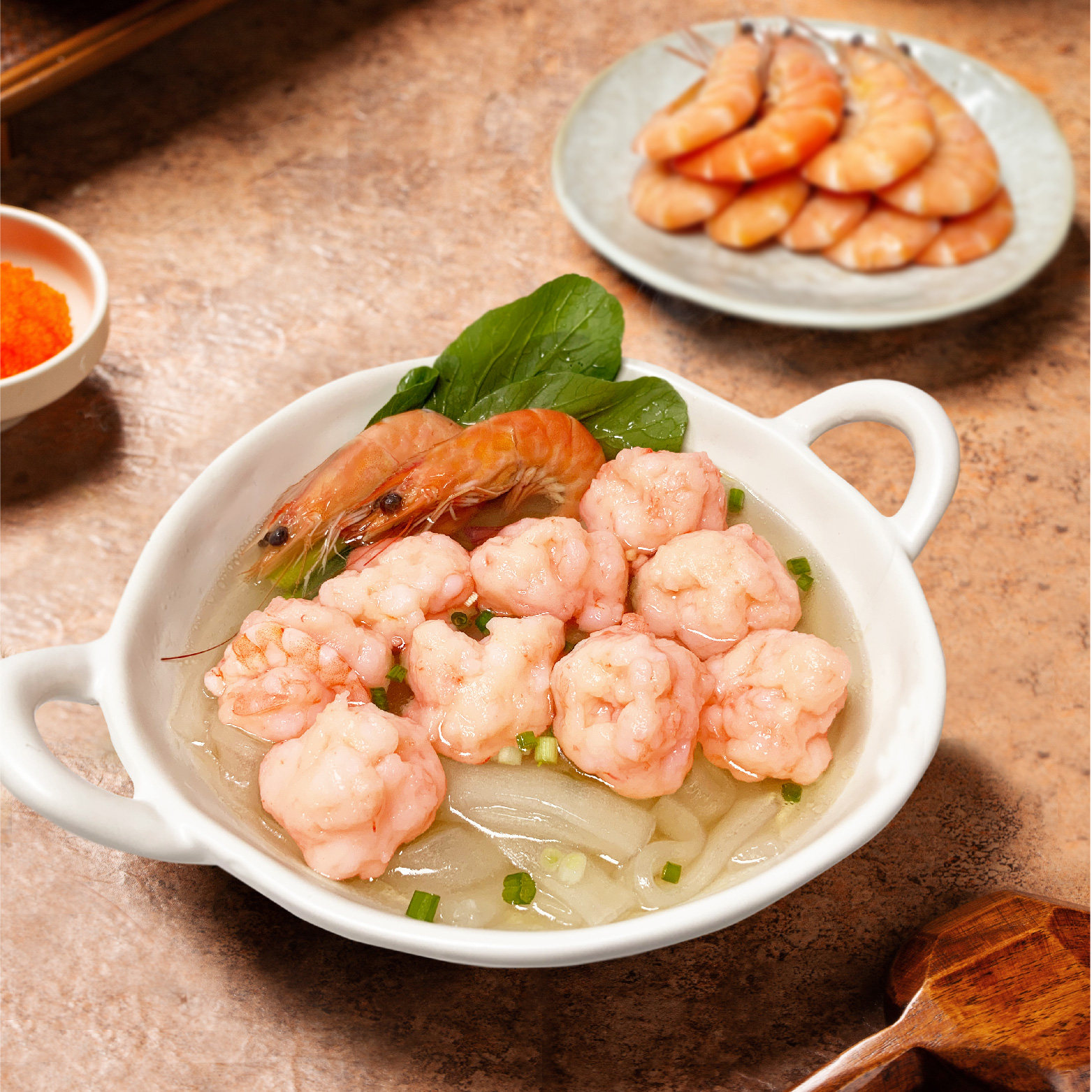 禧丸手工青虾滑虾新鲜挤袋火锅关东煮食150g虾滑