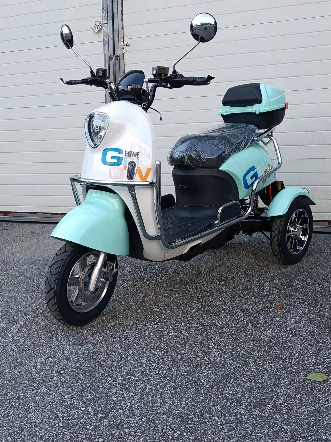 国威电动三轮车新款e6老人女士接送孩子孩子家电动三轮车