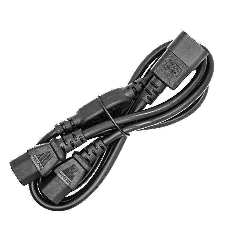 c14c13一拖电源线10a三孔一分二品字pdu主机连接线