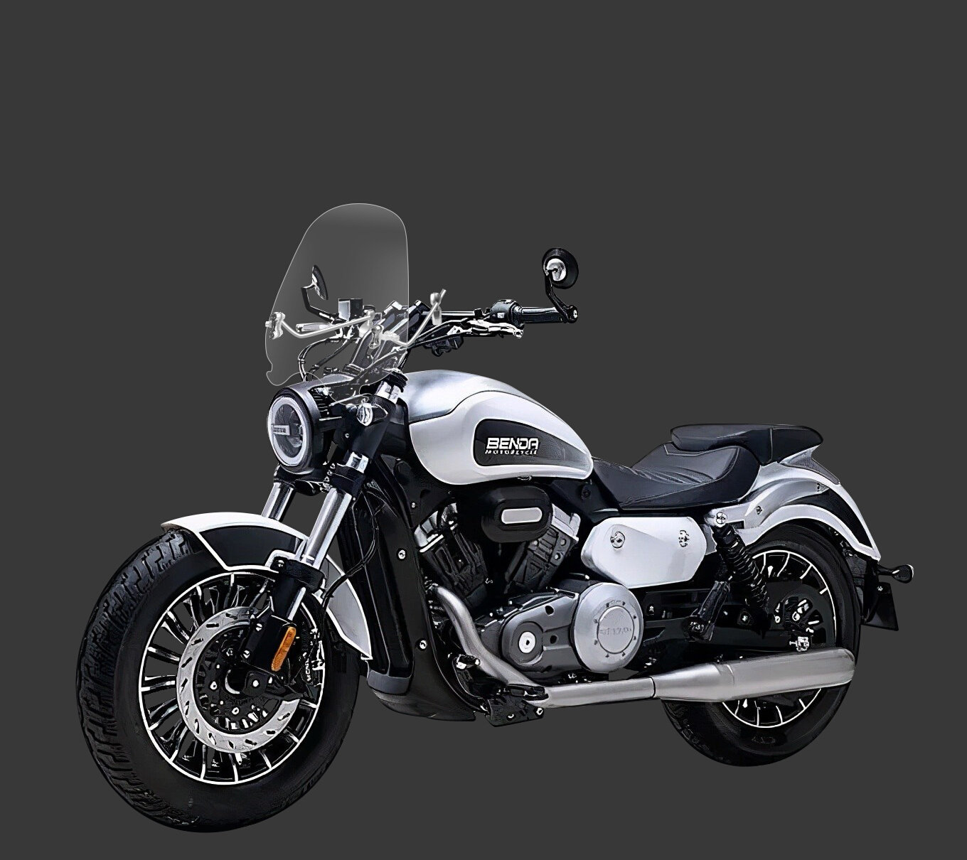 适用于奔达金吉拉灰石挡风钱江300s防护罩挡风板改装摩托车前挡风