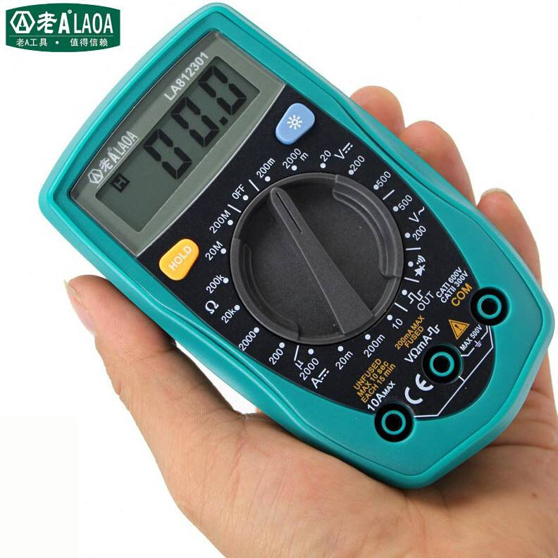 万用表掌上型数字数显小型袖珍高精度电表la812301万用表