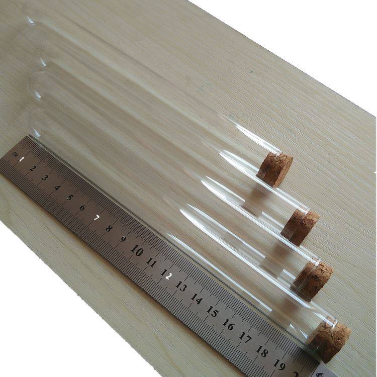 木塞试管透塞玻璃管带20x200教学仪器试验器材胶粘剂