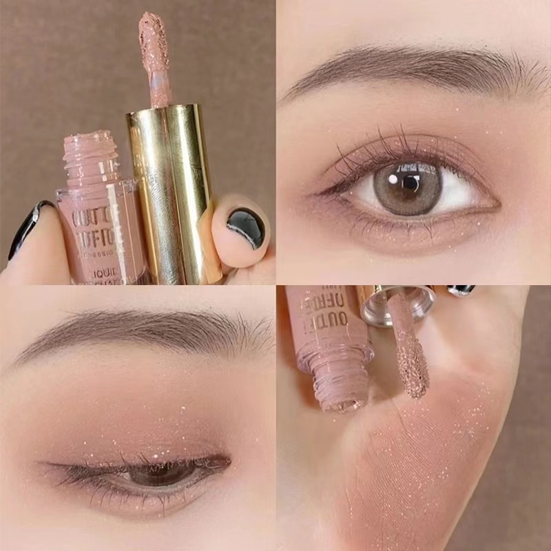 ooo液体眼影埃菲尔铁塔何瑞贤outofoffice超闪细闪片粉色mogao眼影