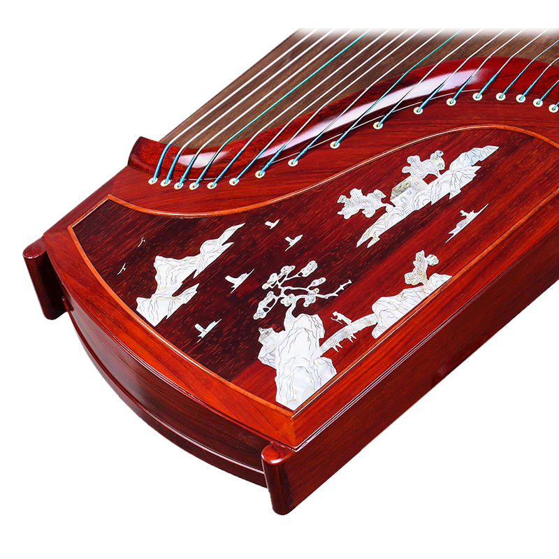 紫檀古筝北京星海8812t1非洲檀木高山流水原木练习古筝