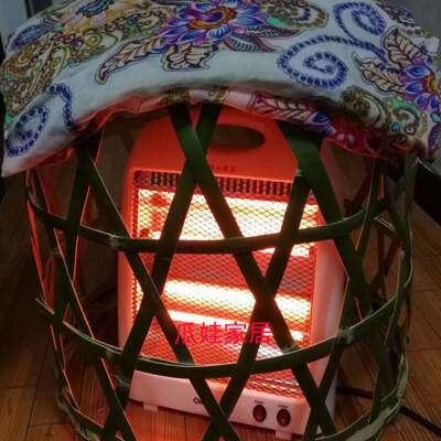 竹编烤火竹笼竹制品烘衣家用竹筐烤衣篓烘笼取暖器竹编