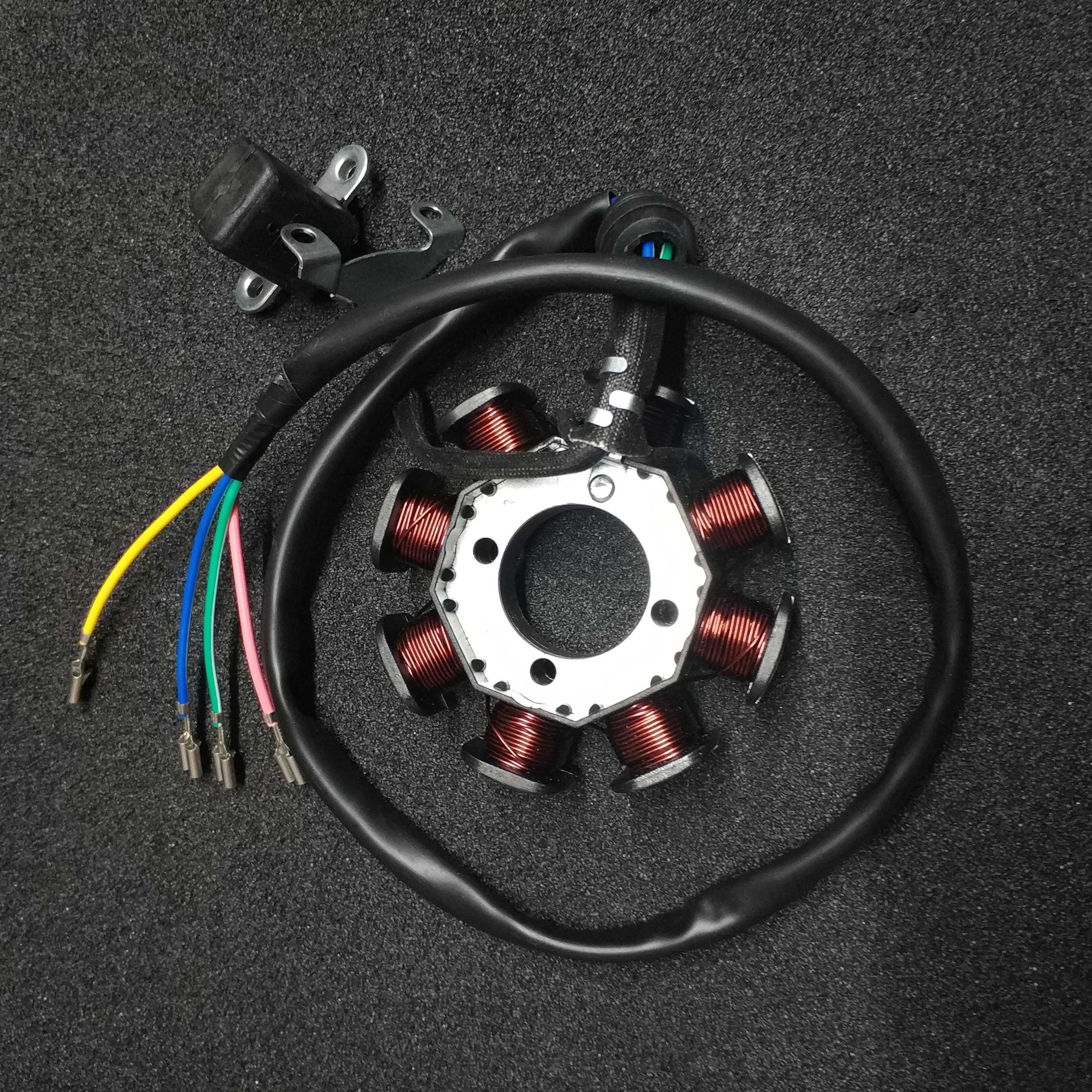 线圈kd150摩托车发动机配件定子点火发电磁电机磁电机及组件