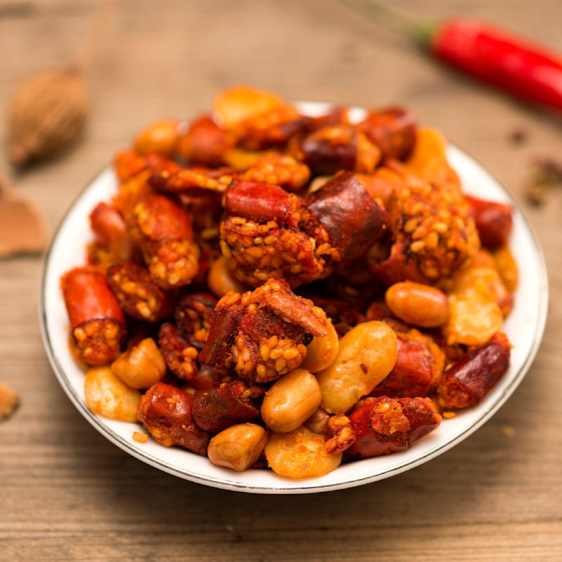 特产辣椒贵州脆香酥椒油炸花生芝麻小吃吃下辣椒粉料