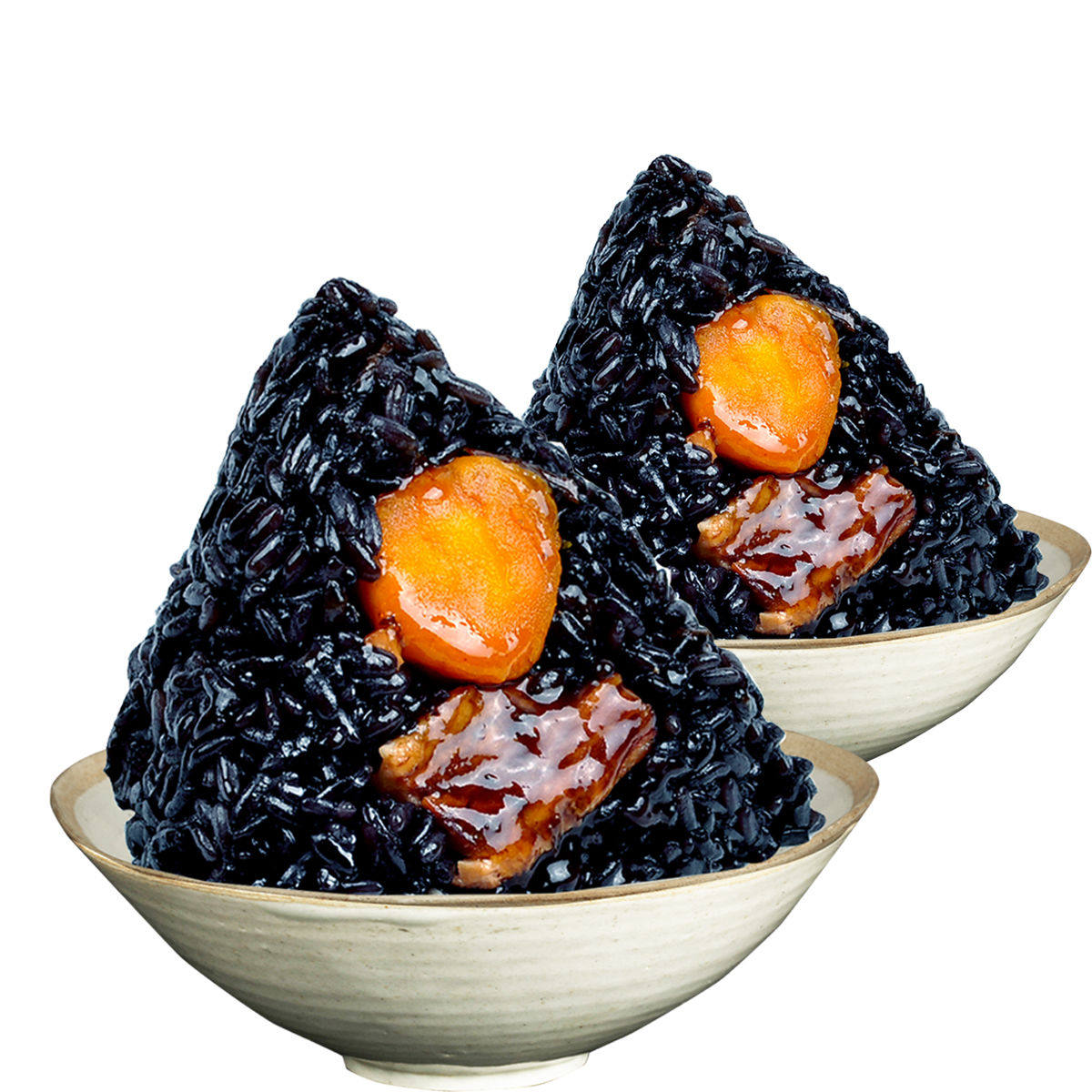 粽子广西手工新鲜乌米乌饭嘉兴黑米咸蛋蛋黄粽子