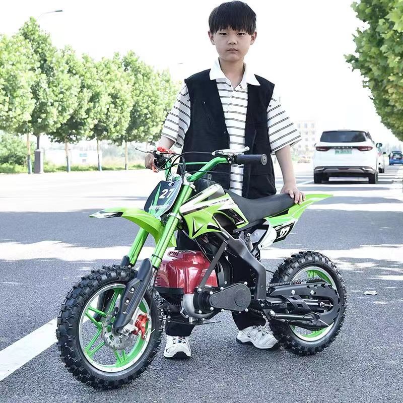 越野摩托车49cc儿童山地迷你机车汽油两轮竞技沙滩车
