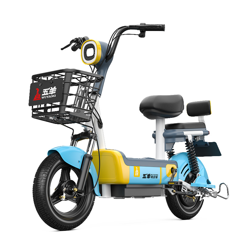 五羊电动代步助力成人电单车小型自行车女生新国标电动自行车