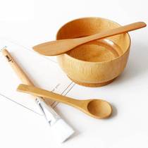 Bamboo Bowl Home Individuality Children Cutlery Baby Cutlery Bowl and wood Adults Bamboo Bowl Mask Bowl LOGO