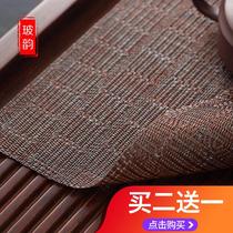 Tea mat Kung fu tea accessories Tea Slag Cushion Tea Mat Bamboo Tea Tray Sepp Tea Table Waterproof Bamboo Mat