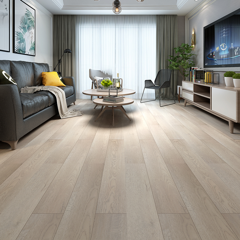 欧式简约原木风地暖三层实木多层复合木地板家用实木复合地板